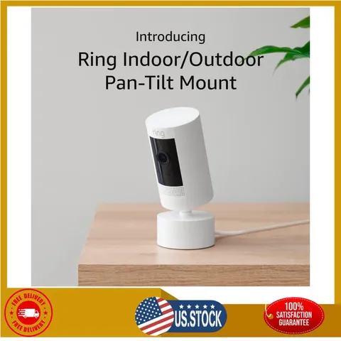 Ring Pan-Tilt Mount for Stick Up Cam Indoor Outdoor White No Camera Included