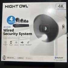 Night Owl UHD 1TB HDD 8 Channel 4K Bluetooth Camera System White WM-BTD881-4LSA