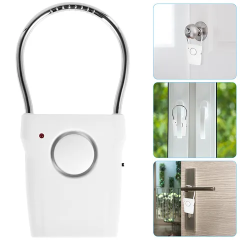 115dB Touch Sensor Door Alarm Anti-Theft Door Knob Window Burglar Alarm Tool