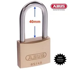 ABUS Padlock 6540HB40 40m -KEYED ALIKE Padlock W/Hardened Steel Shackle -Padlock