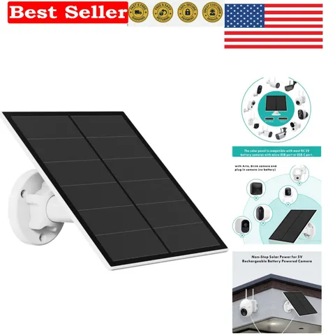 High-Efficiency 5W USB Solar Panel for Outdoor Security Cameras