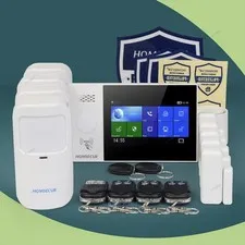 Pet Immune Friendly WiFi Touch Screen Wireless Home security House Alarm System