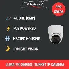 Luma 710 Series Turret IP Camera- White (LUM-710-TUR-IPH-WH)