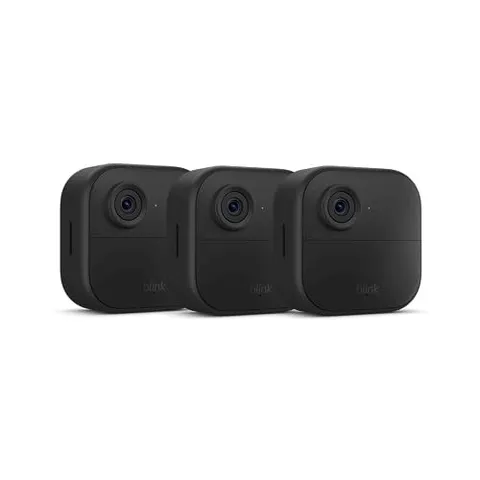 BLINK OUTDOOR 4 WIRELESS SMART SECURITY CAMERA TWO-YEAR 3 CAMERA SYSTEM -BLACK