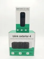 3 Blink Outdoor4 Wireless Camera Security & Blink Video Doorbell Bundle Sealed
