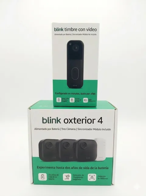3 Blink Outdoor4 Wireless Camera Security & Blink Video Doorbell Bundle Sealed