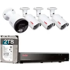 8CH NVR 5MP 4 Security Camera System  Outdoor IP 2 Way Audio  with 2TB HDD IP66