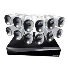 2-Way Audio 20 Channel DVR Video Home Security Camera System with 12 camera