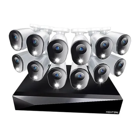 2-Way Audio 20 Channel DVR Video Home Security Camera System with 12 camera