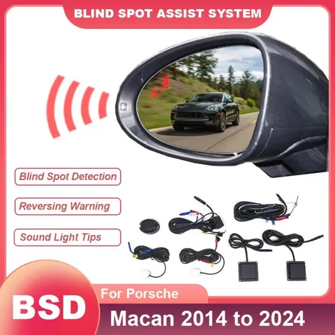 Car Blind Spot Monitoring System Alarm Mirror BSD BSA BSM 24GHZ Radar Lane Chang