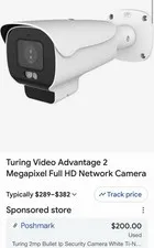 Turing Video Advantage 2MP Full HD Wired IP/Network Bullet Camera White/Black