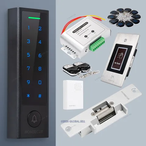 HOMSECUR IP66 APP WIFI RFID Access Control Set NO Strike Lock
