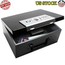 Fire Resistant Safe Box Digital Lock Steel Security Personal Items Jewelry Money