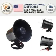Durable 15W Wired Security Siren Horn with Metal Bracket – 120dB Alert System