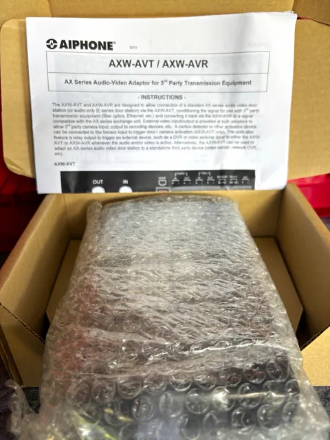 Aiphone AXW-AVR AX Series Audio-Video Adaptor for 3rd Party Equipment (38123)