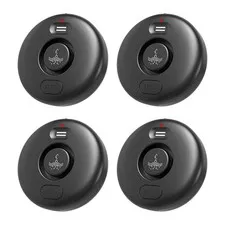 RUIKORING Water Leak Detectors for Home 4 Pcak, 120dB Adjustable | Loud Alert...