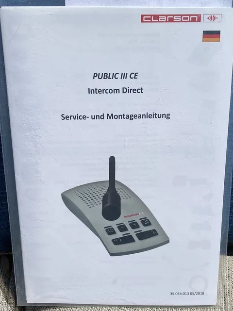Clarion Public 3 Intercom System