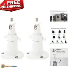 Weather-Resistant Adjustable Security Wall Mount for Arlo Pro & Ring - 2-Pack