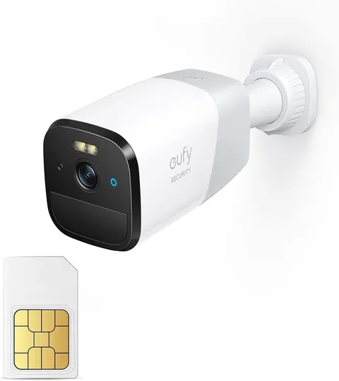 eufy 4G LTE Cellular Camera Wireless with 2K HD Night Vision Human Detection GPS