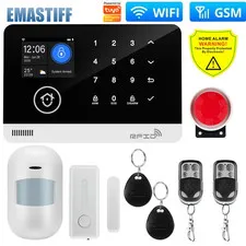 Tuya WiFi GSM Home Security Alarm System Wireless House Burglar PIR Motion Siren
