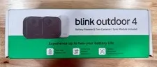 Blink Outdoor 4 Two Camera System Wireless smart security camera. New sealed