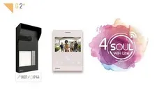 Golmar 2-Wire Anti-Vandal Video Door Phone Kit with 4'' WiFi 1L Monitor