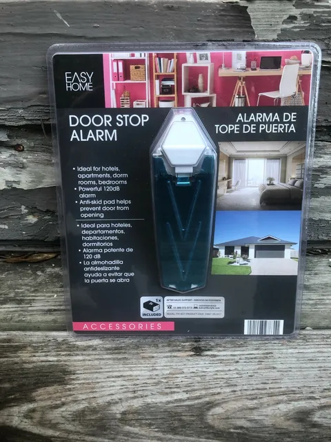Easy Home Door Stop Alarm for Home Security & Surveillance, New Unopened Package