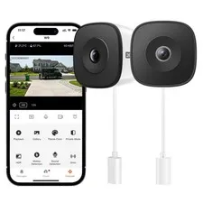 Window Security Camera 2K, Indoor WiFi Cameras 2.4GHz/5GHz, 2 Pack with Color...