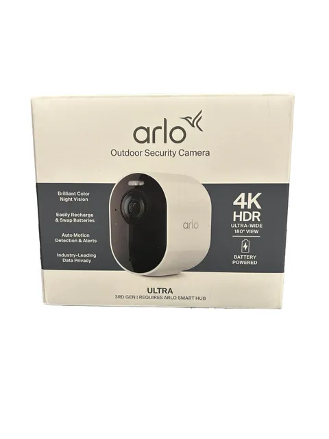 Arlo - Ultra Outdoor Security Camera - Wireless Add-On - 4K HDR (3rd Gen, 2025)