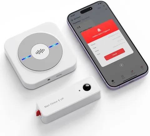Wifi Mailbox Chime with Wireless, Smart Mailbox Alarm Sensor for Delivered |