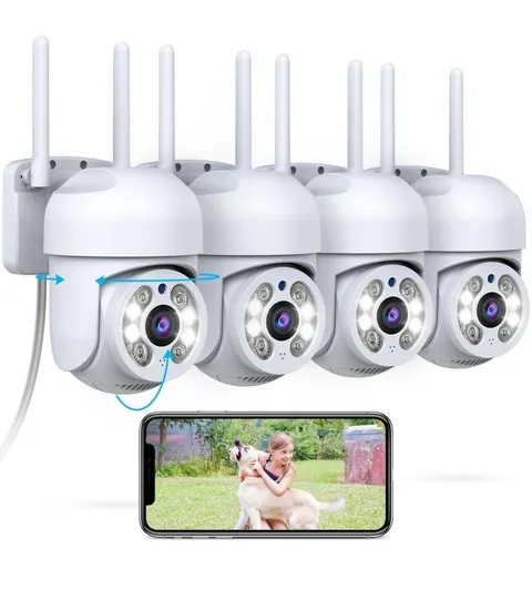 PT Outdoor Wireless Security Camera Wi-Fi Camera for Home Video Surveillance
