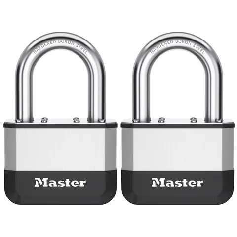 Master Lock Elite Padlock 67mm LS KA Twin Pack