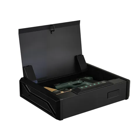 Heavy Duty Handgun Safe with Fingerprint Access for 2 Pistols
