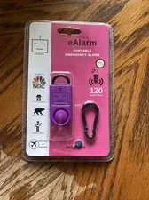 BASU eAlarm 120 dB Portable Security Emergency Alarm Self Defense Purple New