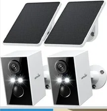 Wansview Solar Security Cameras Wireless Outdoor 2K 3MP WiFi 2.4GHz And 6.0GHz.