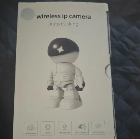 WiFi PTZ IP Camera 3.0MP Auto Tracking Motion Night Vision 2‑Way Audio White