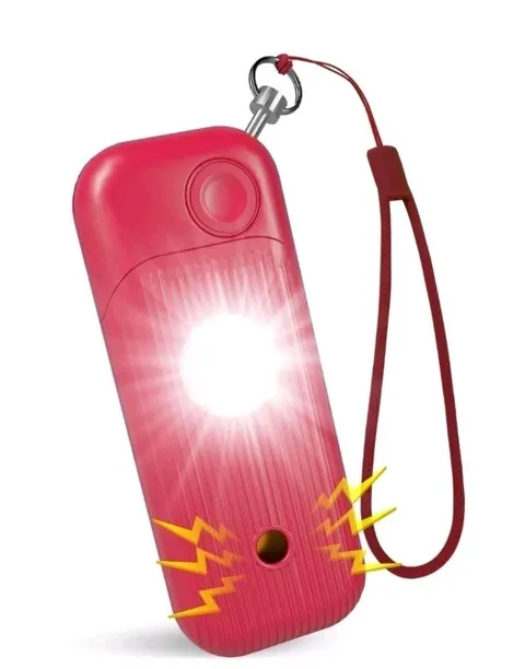Personal Safety Alarm for Women 140dB Self Defense Keychains Siren Whistle-Red