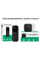 Blink Outdoor 4 Wireless Camera Security System & Blink Video Doorbell BUNDLE