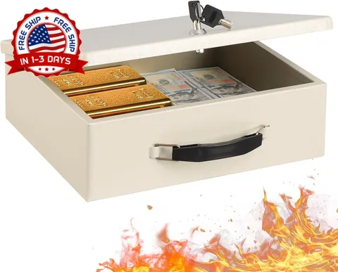 Caja De Documentos Ignifuga Con Cerradura De Llave Caja De Almacenamiento Segura