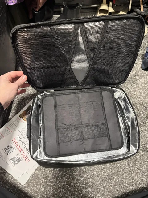 Fireproof Waterproof Document Organizer Bag w/Lock 4in Portable File Case USANew