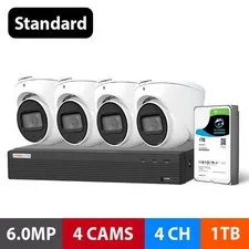 WATCHGUARD L Series 4 Camera 6.0MP IP Surveillance Kit (Fixed 1TB 4 Ch)