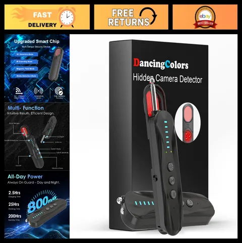 Wireless RF Signal Scanner & Hidden Camera Detector - Portable Spy Device Finder