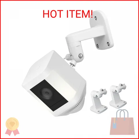 2 Pack Adjustable Wall Mount comatible with Ring Spotlight Cam Battery/Cam Plus/