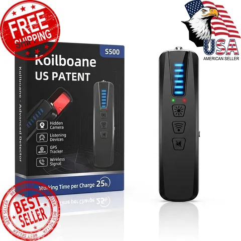 6-in-1 Hidden Camera Detector, Anti-Spy Camera Finder, RF Signal and WiFi Sca...