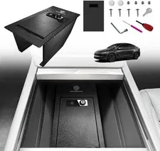 Tesla Model Y Juniper Center Console Safe Gun Vault 2026+ Fit
