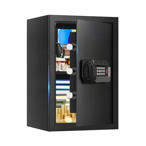 3.3 Cuft Large Home Safes Water and Fireproof, Anti-theft Floor Safe for Home...