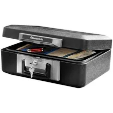 Fireproof Safe with Key Lock & Carry Handle - 0.25 Cu. Ft. for Home Security