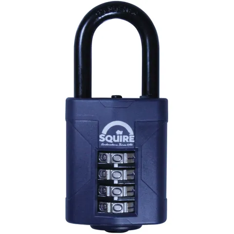Squire CP5015BX CP50/1.5 4 Wheel Combination Lock 50mm Hook Length 38mm