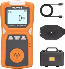TOPTES Guard-611 Portable H2S Detector Features a Convenient H2S Monitor Clip On