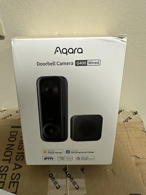 Aqara Doorbell Camera G400 with Chime, Wired/PoE, HomeKit Secure Video, 2K HD